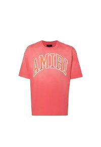 Amiri Logodruck Vintage T-Shirt Rot Herren