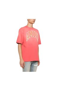 Amiri Logodruck Vintage T-Shirt Rot Herren