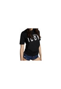 Dsquared2 ICON Logo Damen T-Shirt Schwarz